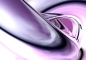 Preview: Vlies Fototapete 9 - Purple Climax Kunst Tapete 3D Digital Art Abstrakt Schwung blau rot lila