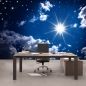 Preview: Vlies Fototapete 23 - Romantic Stars Sternenhimmel Tapete Sternenhimmel Stars Sterne Leuchtsterne Nachthimmel blau