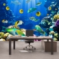 Preview: Vlies Fototapete 33 - Underwater World Tiere Tapete Aquarium Unterwasser Meereswelt Meer Fische Riff Korallenriff blau