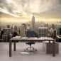 Preview: Vlies Fototapete 37 - Manhattan Skyline View USA Tapete New York USA Skyline Sepia Empire State Building braun