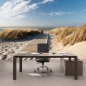 Preview: Vlies Fototapete 38 - North Sea Dunes Strand Tapete Strand Meer Nordsee Ostsee Beach Wasser Blau Himmel Sonne Sommer blau