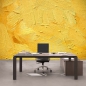 Preview: Vlies Fototapete 107 - Wall of yellow shades Kunst Tapete Wand Spachtel Hintergrund farbige Wand gelb