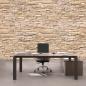 Preview: Vlies Fototapete 142 - Asian Stone Wall 2 - natural beige braun