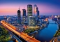 Preview: Fototapete MOSCOW TWILIGHT 366x254 leuchtendes Moskau in der DÃ¤mmerung, Russland