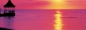Preview: Fototapete MONTEGO BAY, 366x127cm farblich verfremdete Strandlandschaft