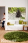 Preview: Fototapete Gallery FENG SHUI 184x127 gestapelte schwarze Steine Pebbles Kiesel