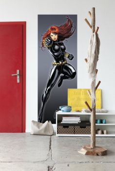 Fototapete The BLACK WIDOW 73x202 Marvel Comic-Heldin Avengers Schwarze Witwe