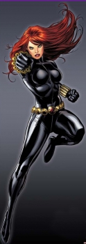 Fototapete The BLACK WIDOW 73x202 Marvel Comic-Heldin Avengers Schwarze Witwe