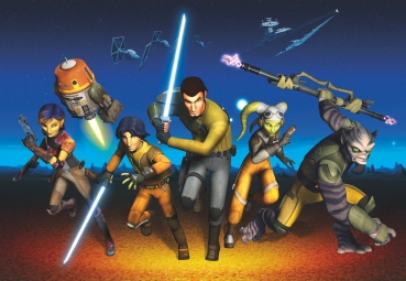 Fototapete Star Wars REBELS RUN, 368 x 254 cm, Cartoon Sci-Fi Kindertapete Fantapete