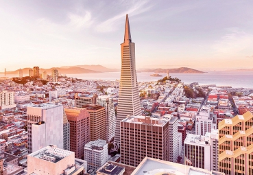 Fototapete SAN FRANCISCO MORNING, 368x254cm, die kalifornische Metropole im Morgenlicht