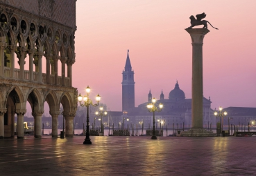 Fototapete SAN MARCO 368x254 cm, Markusplatz in Venedig, Italien, Canal Grande