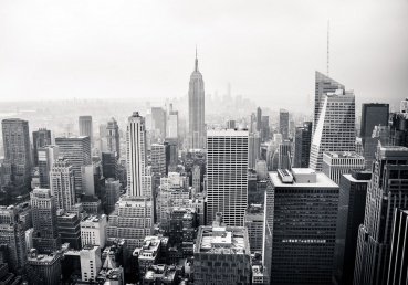 Vlies Fototapete 118 - Manhattan Skyline 2 USA Tapete New York City Amerika Empire State Building schwarz - weiß