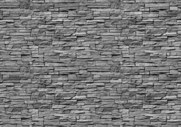 Vlies Fototapete 138 - Asian Stone Wall 2 - anreihbar Steinwand Tapete Steinoptik Stein Steine Wand Wall anthrazit
