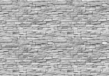 Vlies Fototapete 139 - Asian Stone Wall 2 - anreihbar Steinwand Tapete Steinoptik Stein Steine Wand Wall grau