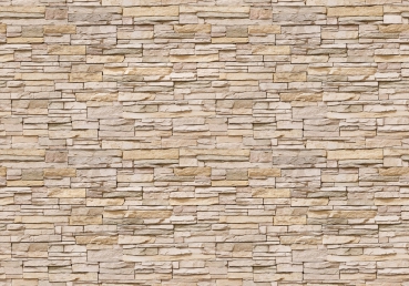 Vlies Fototapete 141 - Asian Stone Wall 2 - beige - anreihbar Steinwand Tapete Steinoptik Stein Wand Wall beige