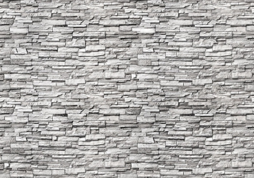 Vlies Fototapete 144 - Noble Stone Wall 2 - grau - anreihbar Steinwand Tapete Steinoptik Stein Wand Wall grau