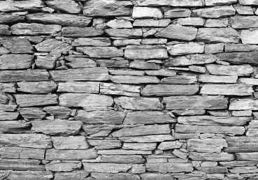 Vlies Fototapete 172 - Steinwand Tapete Steinwand Steinoptik Steine Wand Mauer Steintapete grau