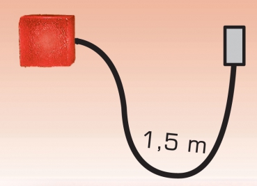 PAVILUX+ Erweiterungsset, 1 LED-Leuchtstein, rot leuchtend