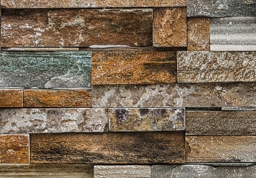 Fototapete COLORFUL STONE WALL 366x254 Steinwand Sandstein Steine Mauer Natur