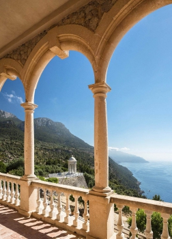 Fototapete MALLORCA 183x254 Ausblick an Steilküste der Baleareninsel, Spanien.