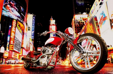 Fototapete MIDNIGHT RIDER 175x115 Harley Davidson Motorrad Muscle-Bike Chopper