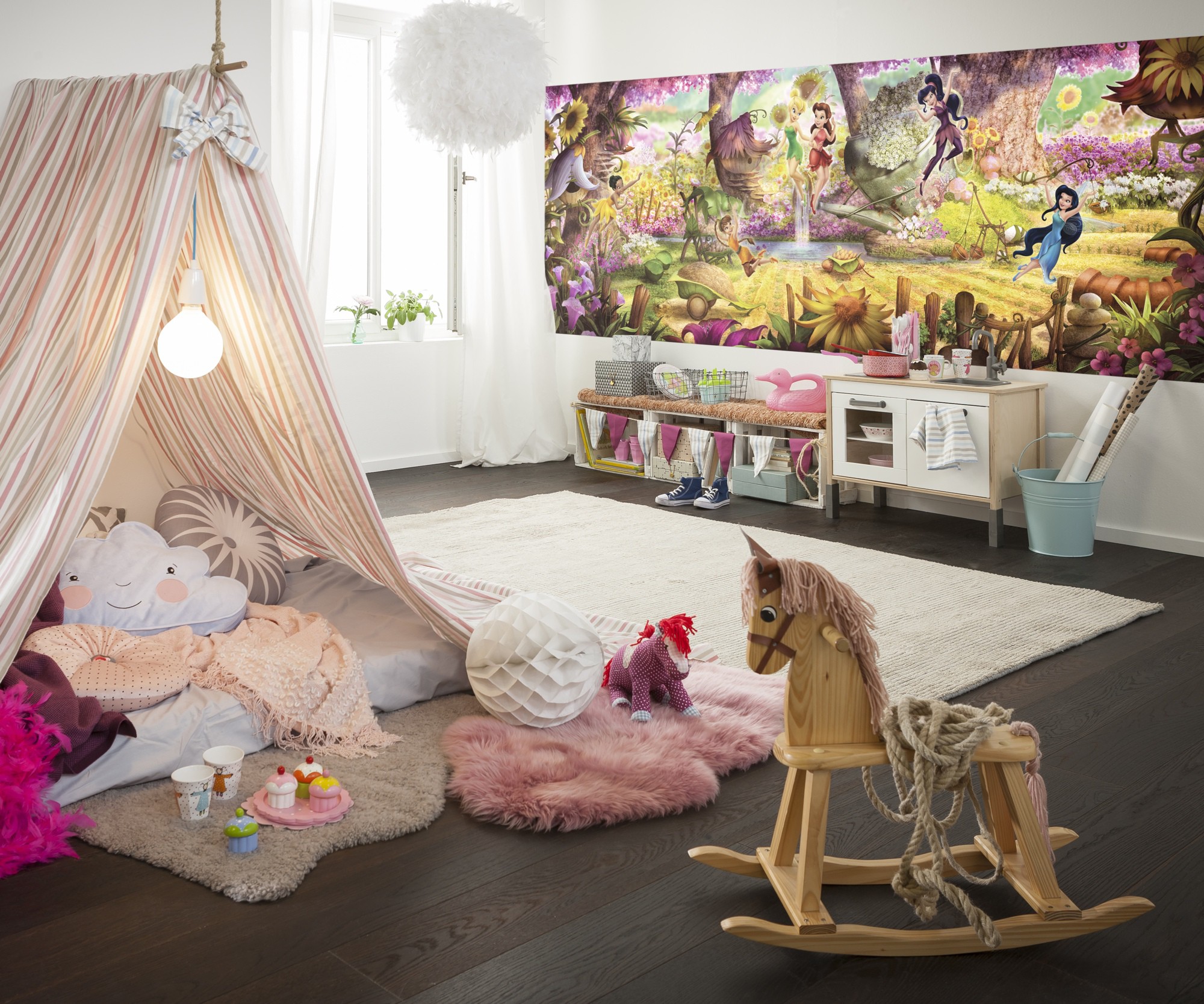 Kiss Fototapeten Thermoglaser Und Leuchtpflastersteine Fototapete Kindertapete Disney Fairies Forest 368x127 Cartoon Feen Elfen Madchen Wie tapeziere ich wandtapete fürs kinderzimmer? fototapete kindertapete disney fairies forest 368x127 cartoon feen elfen madchen