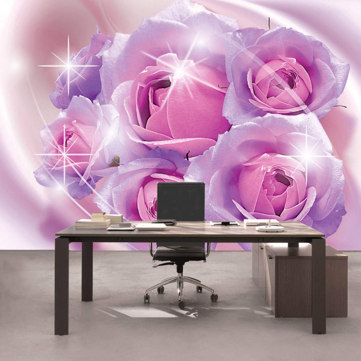 Kiss Fototapeten Thermoglaser Und Leuchtpflastersteine Fototapete No 2058 Vliestapete Blumen Tapete Rosen Blume Bl Uuml Te Ornamente Liebe Lila