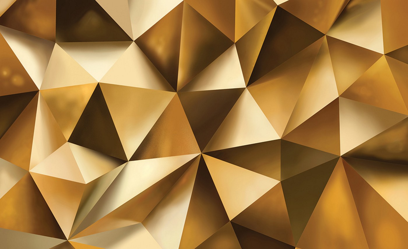Abstrakte Molekule Design Gold Gluhen Teilchen Stock Vektor Art