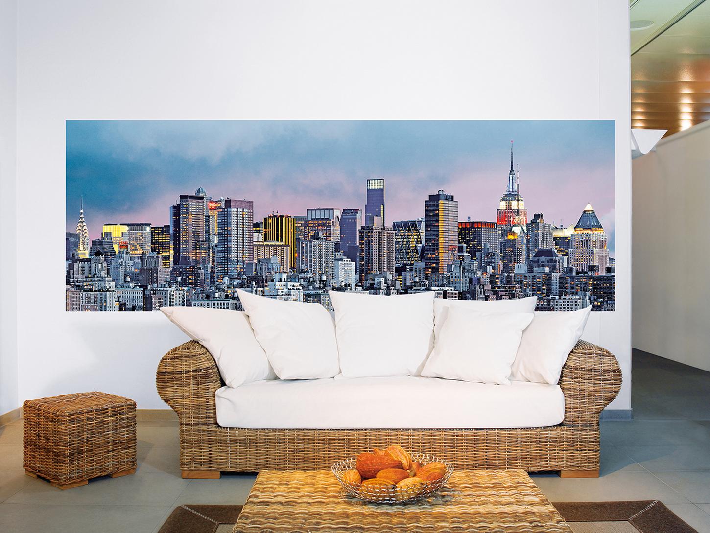 Fototapete MANHATTAN SKYLINE 366x127 New York Panorama 