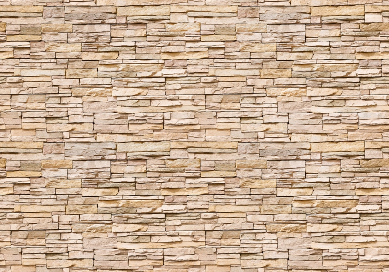 Vlies Fototapete 142 - Asian Stone Wall 2 - natural beige braun