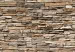 Vlies Fototapete 128 - Asian Stone Wall - braun - anreihbar Steinwand Tapete Steinoptik Stein Steine Wand Wall braun